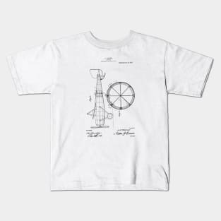 Airplane Patent Drawing Kids T-Shirt